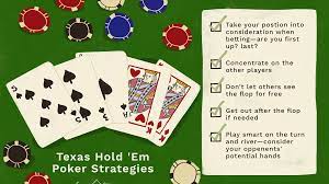 Tips For Playing Texas Hold'Em Online